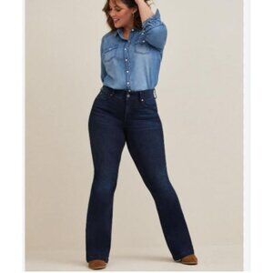 Torrid Dark Blue Boot Cut Jeans